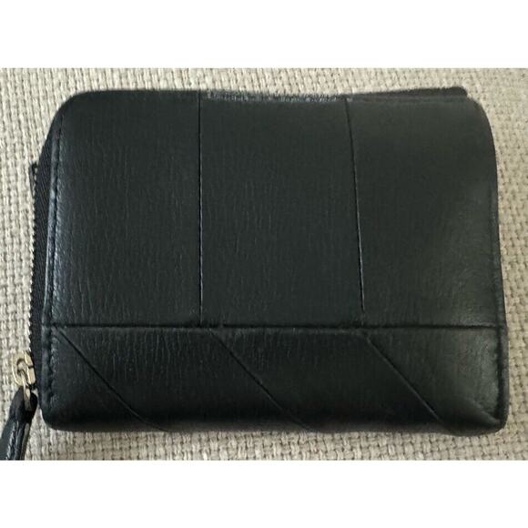 Paul Smith Fold Wallet Zipper Mini Leather Genuine Black - Picture 3 of 13